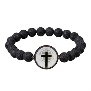 Bracelet Bible Beads – finition Pierre de Lave