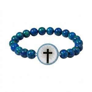 Bracelet Bible Beads – finition Azurite