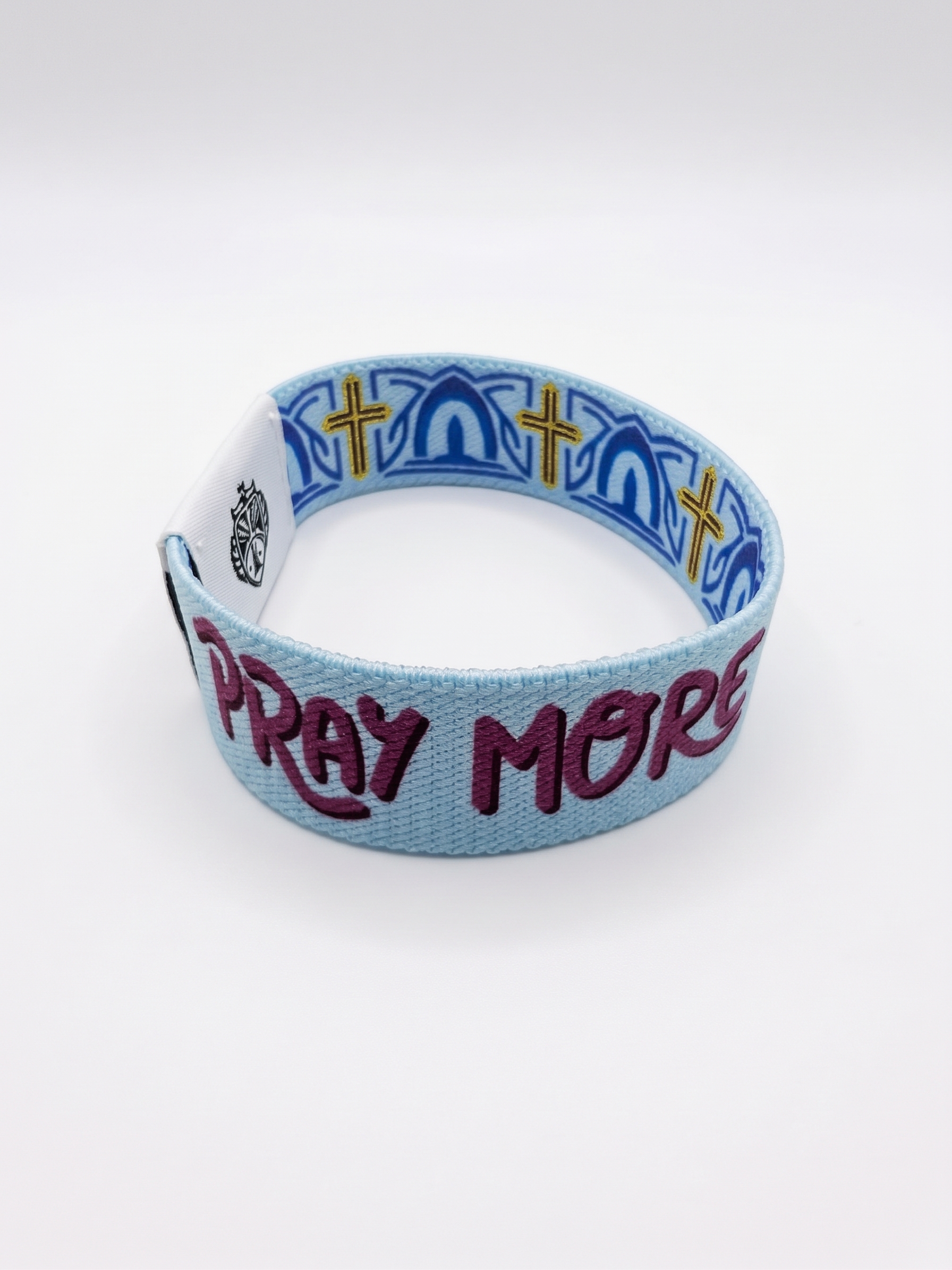 Bracelet Bible Band Croix et Pray More Worry Less, vue 5