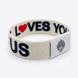 Bracelet Bible Band I Love Jesus et Jesus Loves You, vue 1